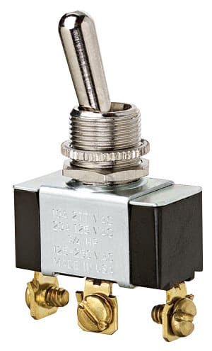 Ideal Industries - Ideal 774027 Toggle Switch Standar On-Off-On 125/227 VAC, Spade Terminal