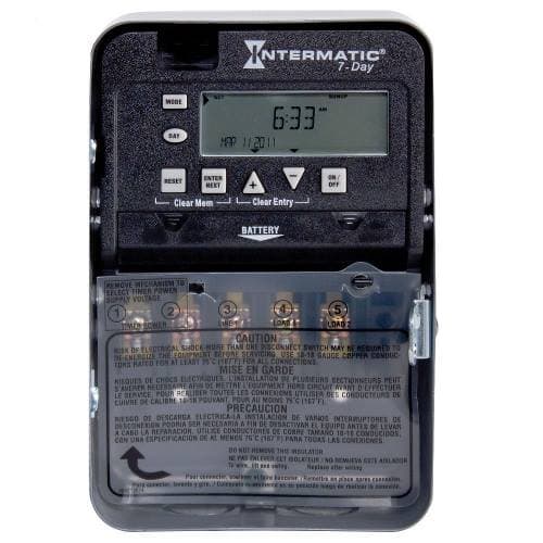 Intermatic, Inc - Intermatic ET1715C NEMA 1 Steel Case 7-Day 120 to 277 VAC 60 Hz 10/20 Amp SPDT Electronic Time Switch