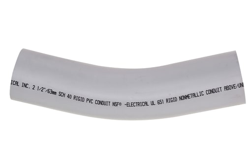 Multi Fittings / Kralo - MULTIFIT 078570 2-1/2" PVC Elbow, 30 Degree