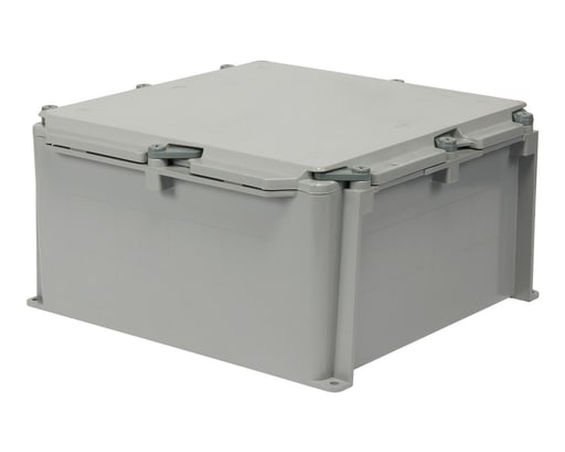 Ipex USA, LLC - Ipex JBX12126 (277009) 12" x 12" x 6" Scepter PVC Junction Box, Screw Cover, NEMA 1,2,3R,4,4X,12,13