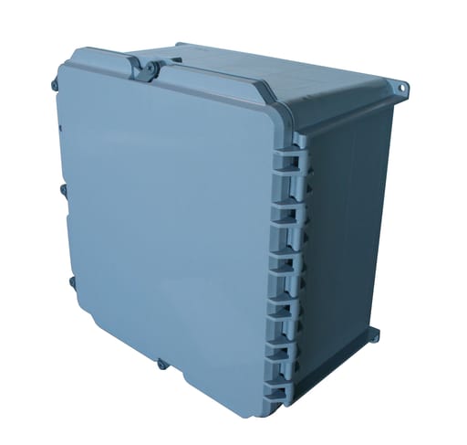 Multi Fittings / Kralo - 14"X14"X8" PVC JUNCTION BOX HINGED SCEPTER