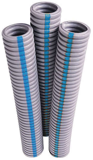 Multi Fittings / Kralo - Ipex 012010 3/4" x 10ft Kwikon® ENT Corrugated PVC Flexible Conduit, Blue Stripe (10ft Length)