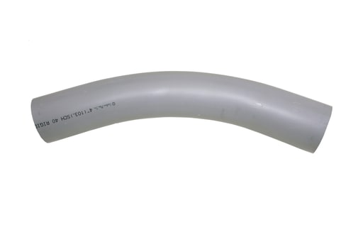 Multi Fittings / Kralo - IPX 068829 4"x45Dx24R PVC SWEEP SPx