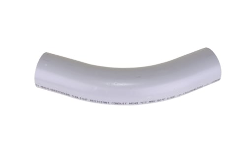 Ipex USA, LLC - IPEX 068606 2-1/2 Inch Schedule 40 PVC 45 Degrees Plain End Standard Radius Rigid Conduit Elbow