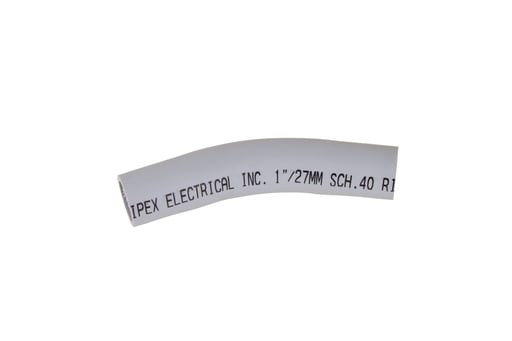 Ipex USA, LLC - IPEX 068622 1 Inch Schedule 40 PVC 30 Degrees Plain End Standard Radius Rigid Conduit Elbow