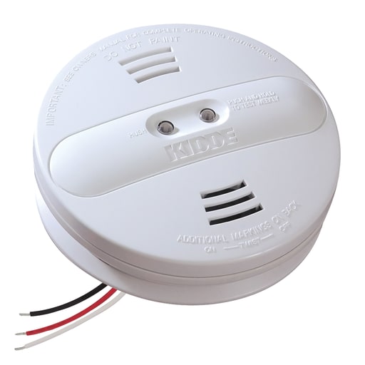 Kidde Safety - Kidde PI2010 (21007915-N) Hard-Wired Interconnect Dual Sensor Smoke Alarm, 120V, 9V Battery Backup