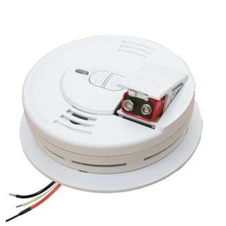 Kidde Safety - Kidde i12060 (21006376) AC/DC Wire-in Smoke Alarm, 9V Battery Backup, Ionization / Electrochemical Sensing