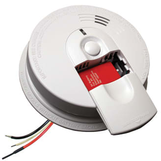 Kidde Safety - Kidde i4618 (21007581) 120V AC Wire-In Smoke Alarm w/ Slide Load Front Battery Door, Ionization Sensor