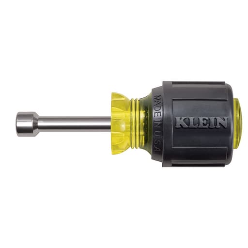 Klein Tool - Klein Tools 610-3/8M 3/8 x 1-1/2 Inch Blue Magnetic Tip Hollow Shaft Nutdriver