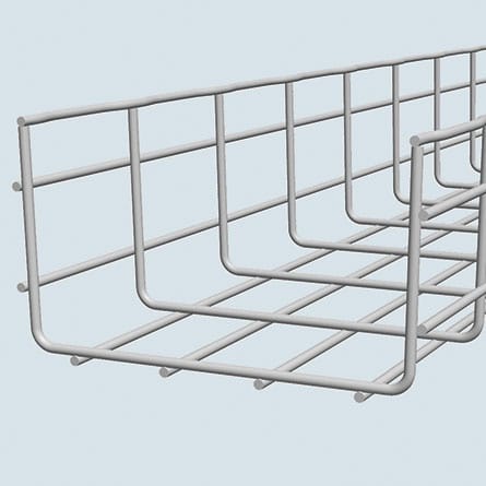 Cablofil Inc - Cablofil CF105/300EZ 4" x 12" x 120" Basket Cable Tray, Electrozinc Carbon Steel (921)
