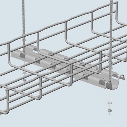Cablofil Inc - Cablofil FASP400PG 16" FAS-Profile Cable Tray Ceiling Support, Pre-Galvanized Carbon Steel (014400)