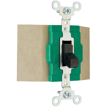 Pass & Seymour / Legrand - Pass & Seymour 1275 Manual Control Switch, Single Pole / Double Throw, 30A 120/277V - Brown