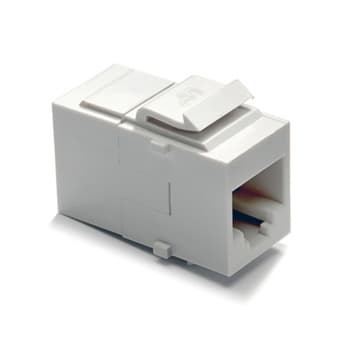 Pass & Seymour / Legrand - On-Q WP3452-WH-V1 White Finish CAT 6 Coupler