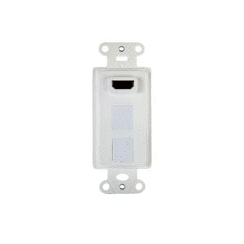 Pass & Seymour / Legrand - On-Q WP1011-LA 2-Port Light Almond HDMI Pre-Configured Strap