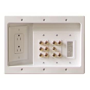 Pass & Seymour / Legrand - Pass & Seymour HT2103-WH-V1 Home Theater Connection Kit