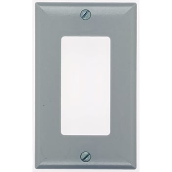 Pass & Seymour / Legrand - Pass & Seymour SP262-GRY 2Gang Wall Plate, 2-Toggle / 1-Decorator, Standard - Gray
