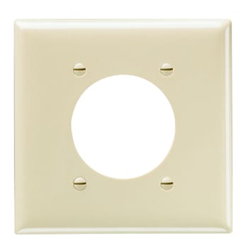 Pass & Seymour / Legrand - Pass & Seymour SP703 2Gang Wall Plate, Power Outlet Receptacle, 2.1563" Hole, Standard - Brown