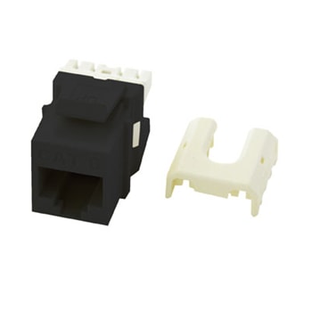 Pass & Seymour / Legrand - On-Q WP3476-BK RJ45 8-Position 8-Wire Category 6 Black Plastic Quick Connect Keystone Connector