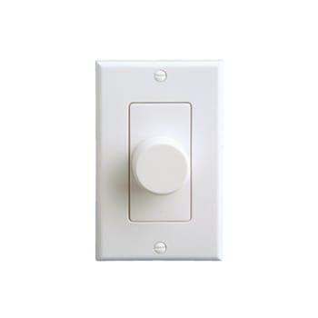 Pass & Seymour / Legrand - Pass & Seymour AU0100-WHLA-V1 High Impact Plastic Speaker Volume Control - White/Light Almond