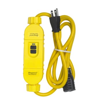 Pass & Seymour / Legrand - Pass & Seymour 1594-PC6M Portable Ground Fault Circuit Interrupter, 6' Cord, 15A 125V, Manual Reset