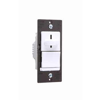 Pass & Seymour / Legrand - Pass & Seymour LSLV603-PW Low-Voltage Slide Dimmer, Preset 3way 600VA - White