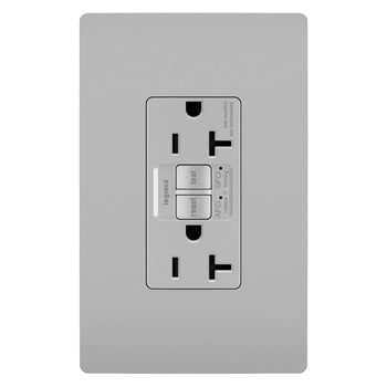 Pass & Seymour / Legrand - Pass & Seymour AFGF202TRGRY 20A 125V AFCI/GFCI Self-Test Tamper-Resistant Receptacle - Gray