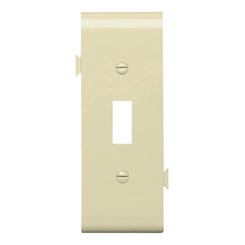 Pass & Seymour / Legrand - Pass & Seymour PJSC1-I 1-Toggle Switch Ivory Smooth Nylon Semi-Jumbo Center Sectional Wallplate