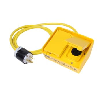 Pass & Seymour / Legrand - Pass & Seymour PL204-L Portable Ground Fault Circuit Interrupter Box, 20A 125V Locking, Auto Reset