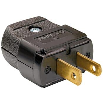 Pass & Seymour / Legrand - P&S 101 LT DUTY CLAMPTITE PLUG BLAC