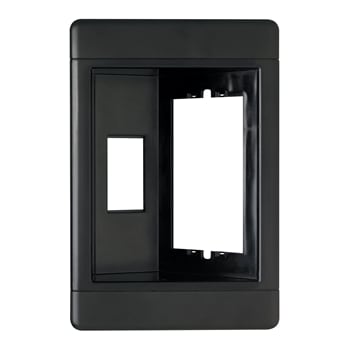 Pass & Seymour / Legrand - P&S TV1WBK RECESSED TV BOX 1G BK