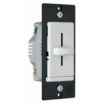 Pass & Seymour / Legrand - Pass & Seymour LS600-W Incandescent Slide Dimmer, Non-Preset 600W - White