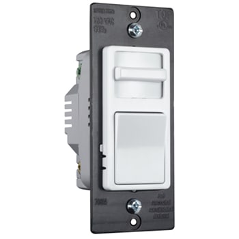 Pass & Seymour / Legrand - Pass & Seymour WS703PW White 1-Pole 3-Way 700 watt Wide Slide Incandescent Dimmer