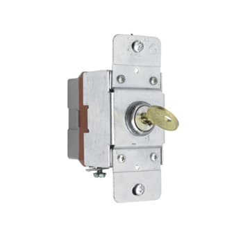 Pass & Seymour / Legrand - Pass & Seymour PS372010-KL Canadian 1pole Key Lock Back & Side Wire, 20A 347V