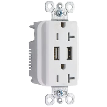 Pass & Seymour / Legrand - PASS TR5362USBGN 20A CHRGR & RCPT