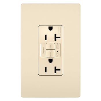 Pass & Seymour / Legrand - Pass & Seymour AFGF202TRLA 20A 125V AFCI/GFCI Self-Test Tamper-Resistant Receptacle - Light Almond