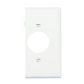 Pass & Seymour / Legrand - Pass & Seymour PJSE7-W Sectional Wall Plate, Single Receptacle, End Section, Nylon - White