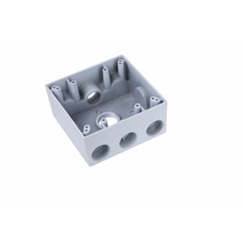 Pass & Seymour / Legrand - PASS WPB342-W WP BOX 2G 4 HOLE 3/4 WHITE