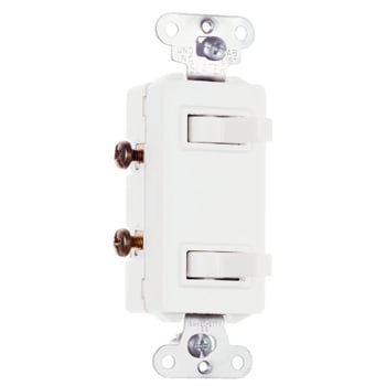 Pass & Seymour / Legrand - Pass & Seymour 680-W Single Pole, Combination Sierraplex Switch, 15 amps, 120/277V - White