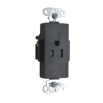 Pass & Seymour / Legrand - DECO REC SGL TAMPER RES 15A/125V BR