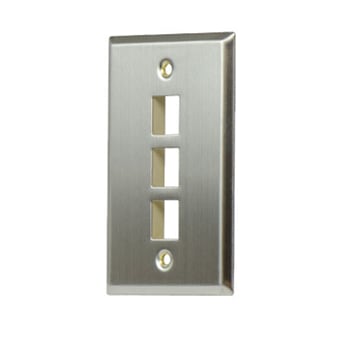 Pass & Seymour / Legrand - OnQ WP3403SS 1 GANG STAINLESS WALL
