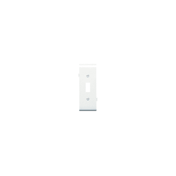 Pass & Seymour / Legrand - Pass & Seymour PJSC1-W 1-Toggle Switch White Smooth Nylon Semi-Jumbo Center Sectional Wallplate