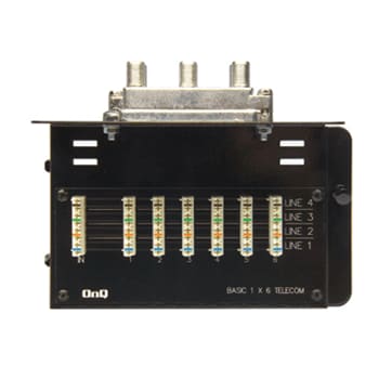 Pass & Seymour / Legrand - Pass & Seymour 364400-04 6 Telecom/4 Video Outlet Black 18 Gauge CRS Combination Module