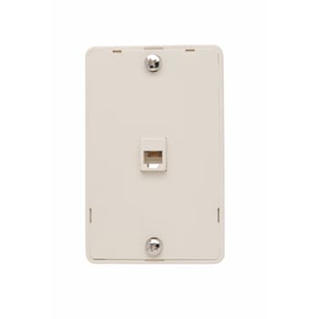 Pass & Seymour / Legrand - On-Q WMTE14-LA Light Almond Thermoplastic Telephone Wall Jack