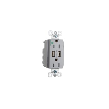 Pass & Seymour / Legrand - P&S TR8200HUSBGRY DUP REC 15A TR HG
