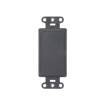 Pass & Seymour / Legrand - Pass & Seymour 325-BK Mounting strap for blank insert. Box mounted. Changes decorator opening to blank. Polycarbonate Plastic - Black