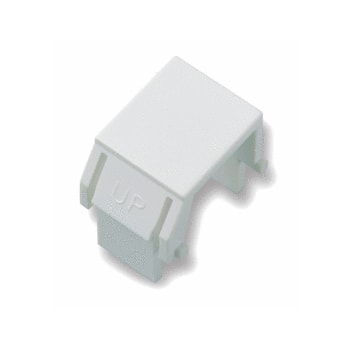Pass & Seymour / Legrand - On-Q WP3455-WH White Plastic Blank Keystone Insert