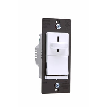 Pass & Seymour / Legrand - Pass & Seymour LS603-PLA Incandescent Slide Dimmer, Preset 3way, 600W - Light Almond