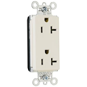 Pass & Seymour / Legrand - Pass & Seymour PT26352-RED PlugTail® Decorator Receptacle, Spec Grade, 20A 125V - Red