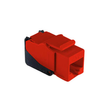 Pass & Seymour / Legrand - On-Q WP3560-RE Snap Cat6E RJ45 T568-A/B Connector (M20) - Red