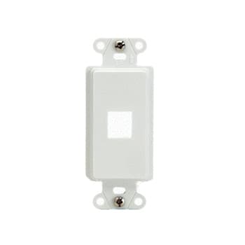 Pass & Seymour / Legrand - On-Q WP3411-WH 1.65 x 0.28 x 4.19 Inch 1-Port White Plastic Wall Box Mounting Non-Flexible Outlet Strap